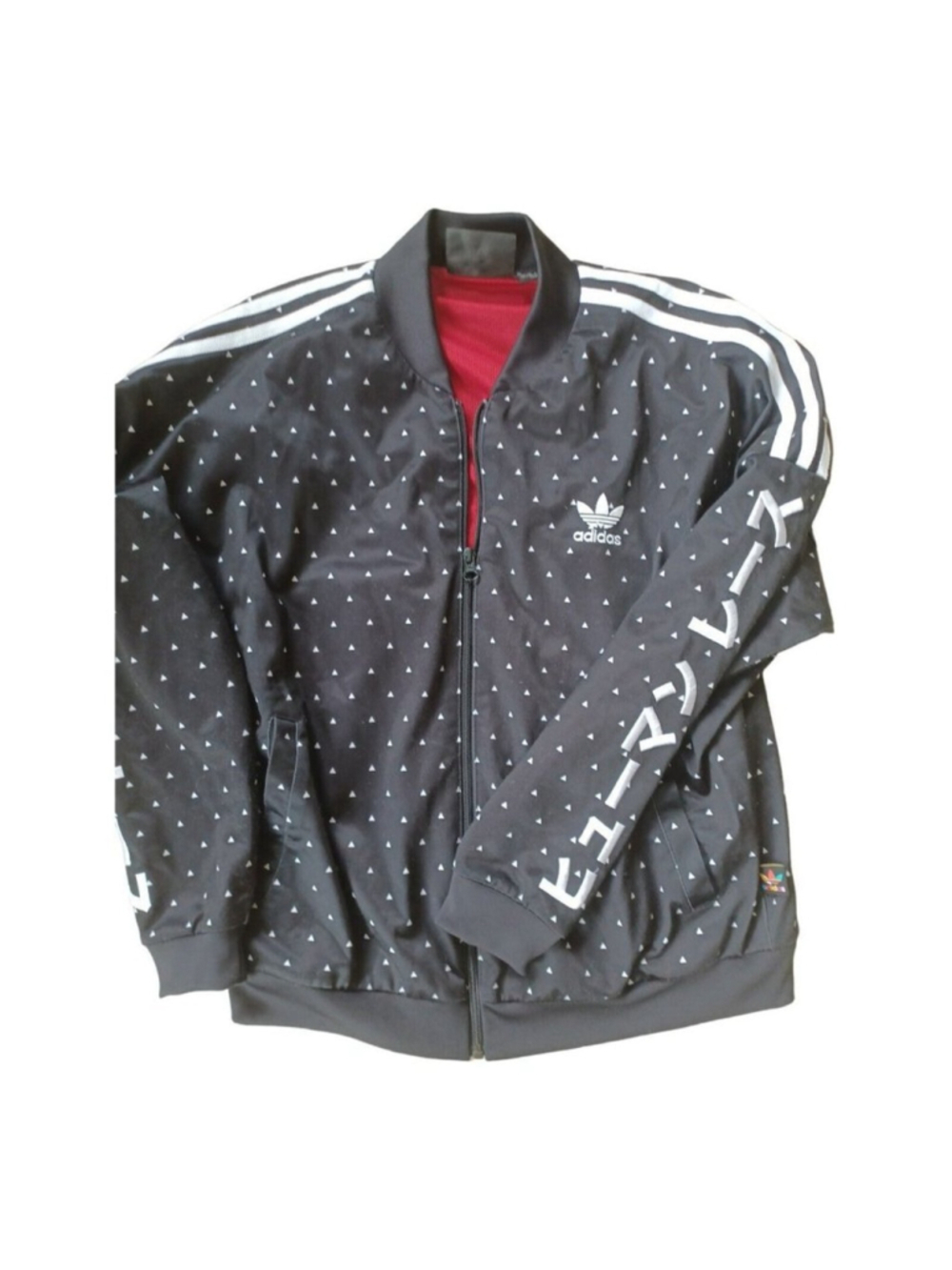 Adidas x Pharrell Williams Bomber Track Jacket Black Japanese Embroidered Size S
